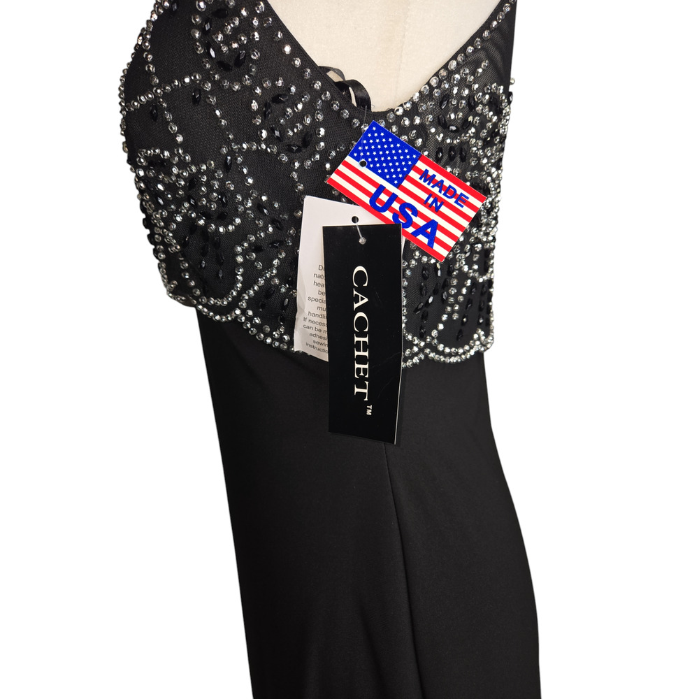 Cachet  Y2K Vintage  studded sleeveless Dress USA  size 6 NWT - Picture 4 of 7